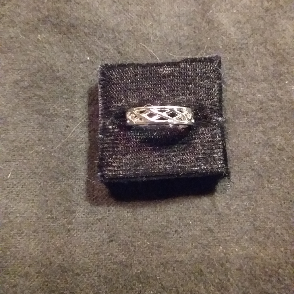 Silver Trellis Design Toe Ring